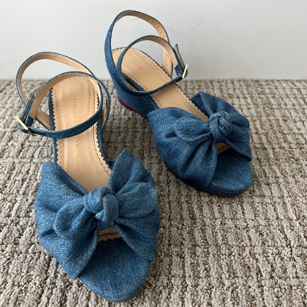 CHARLOTTE OLYMPIA Alexa Wedge 37.5/7US